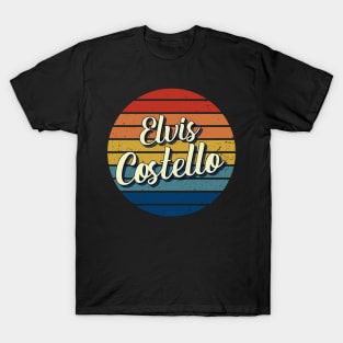 Elvis Costello Vintage Retro Circle T-Shirt